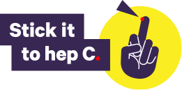 Stick it to hep C logo